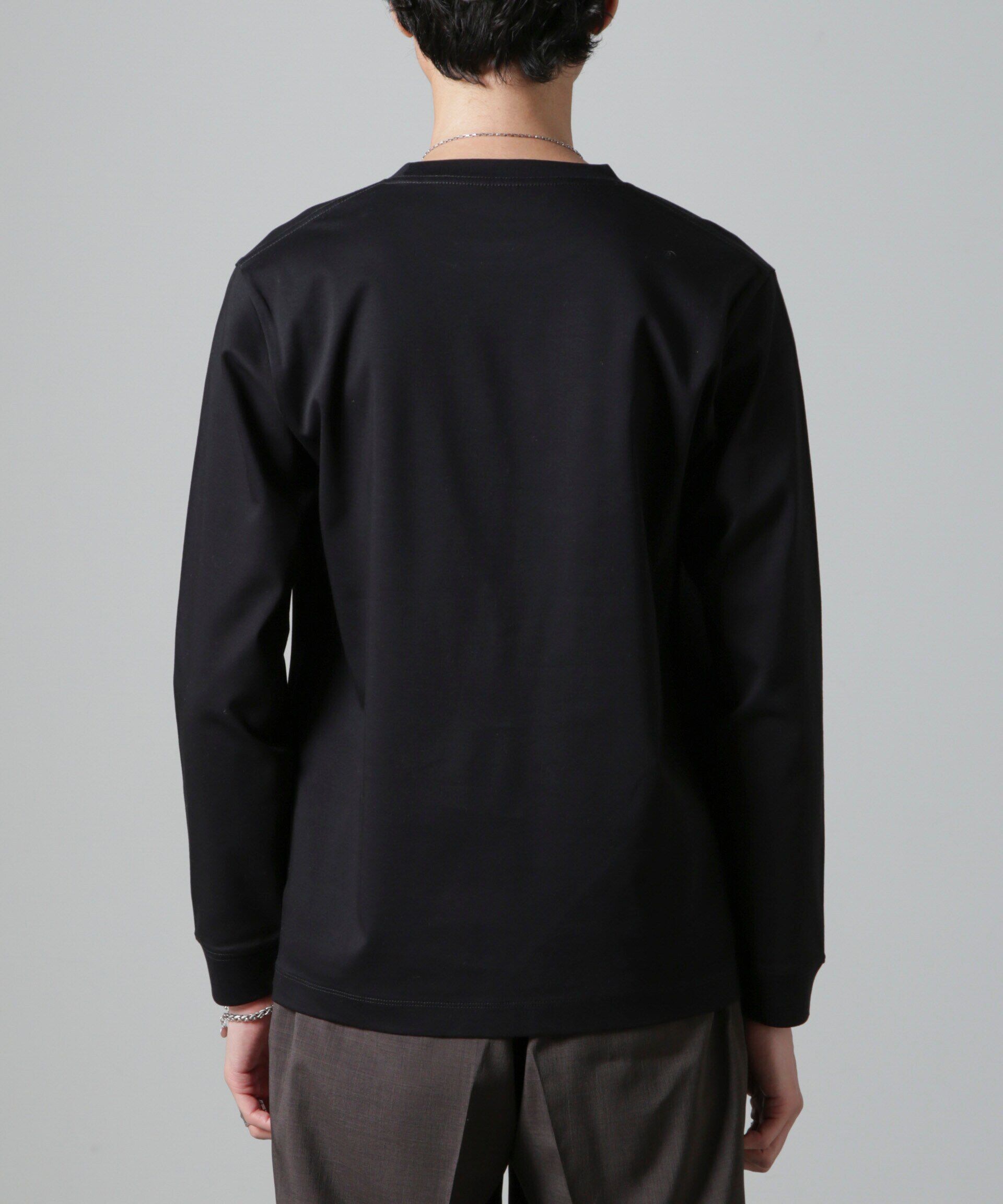 NANO universe「アンチスメルクルーネックTシャツ 長袖」|Tシャツ・カットソー|