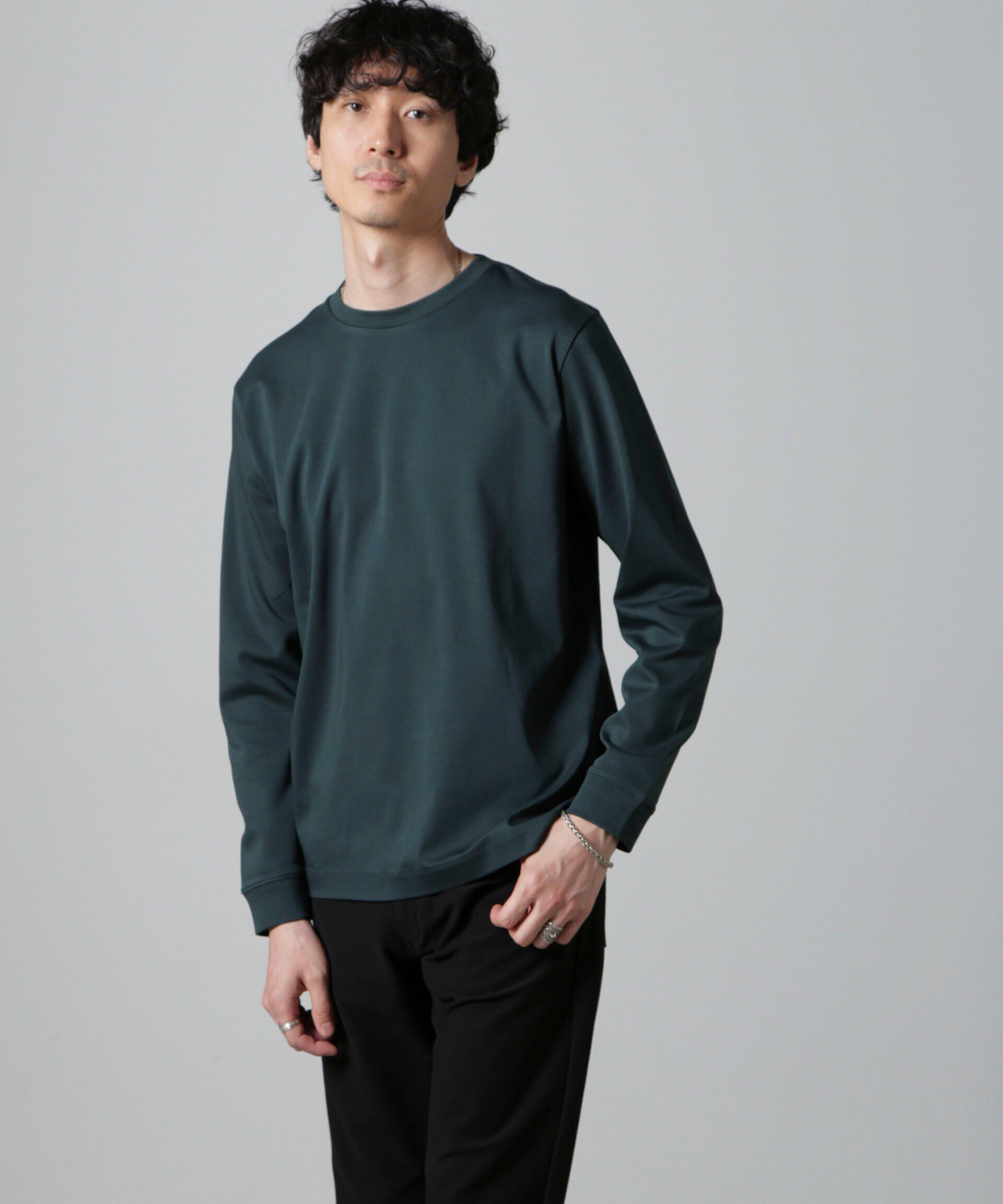 NANO universe「アンチスメルクルーネックTシャツ 長袖」|Tシャツ・カットソー|