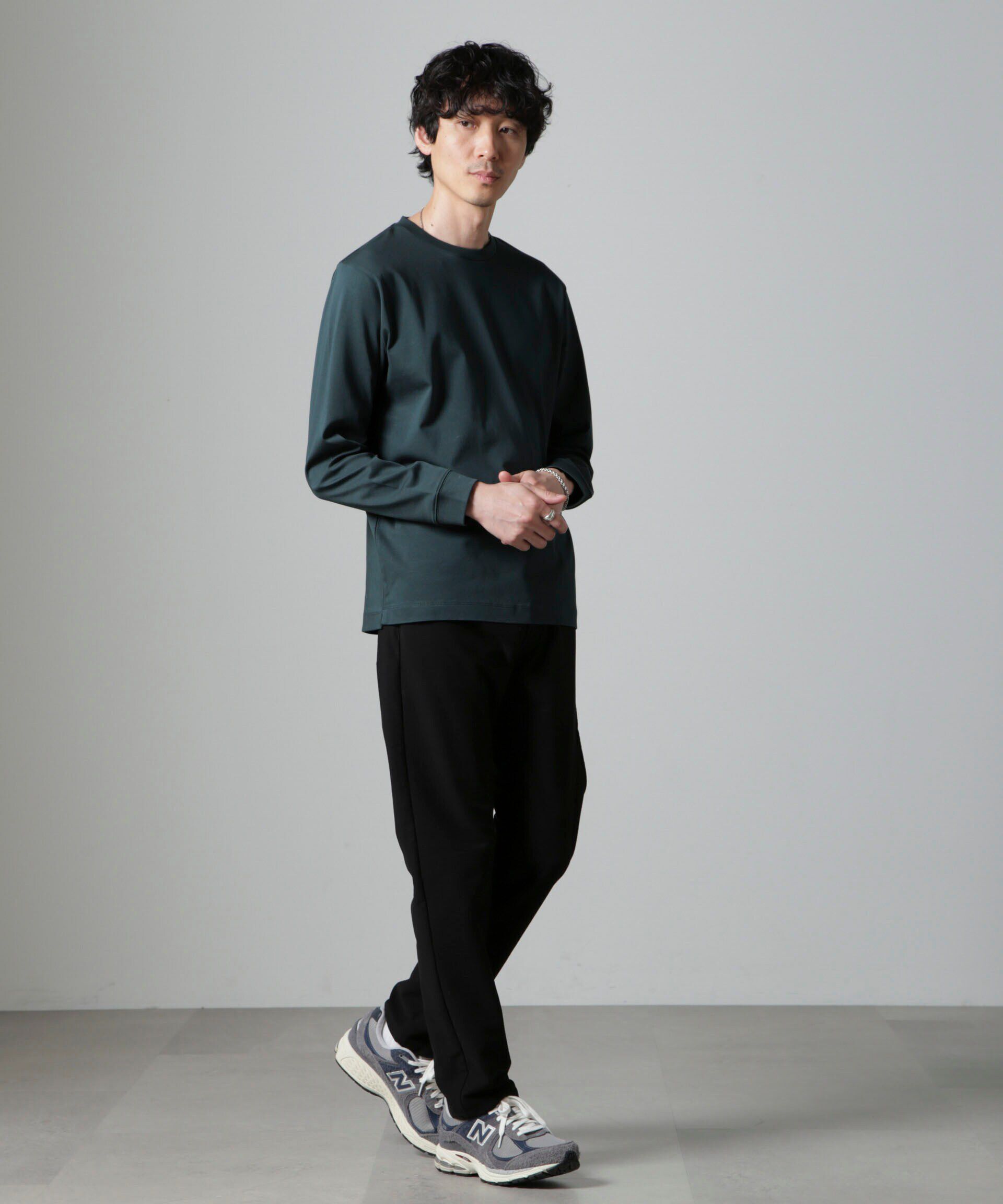 NANO universe「アンチスメルクルーネックTシャツ 長袖」|Tシャツ・カットソー|
