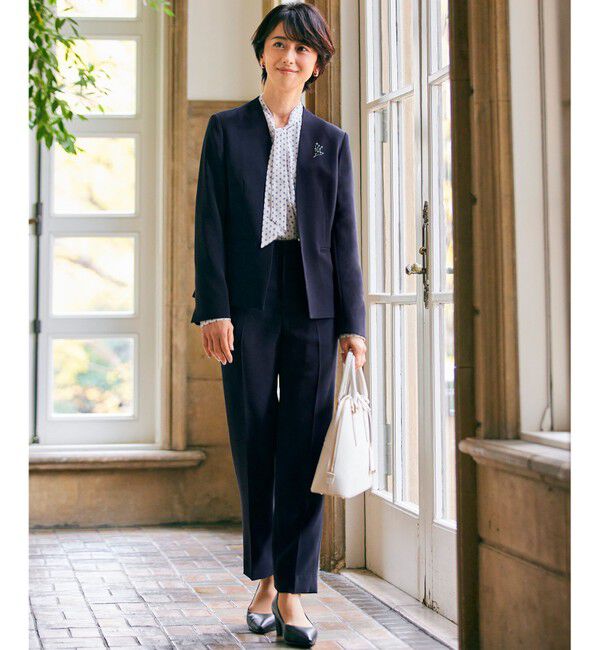 23区「【セットアップ対応/VERY掲載】トリアセダブルジョーゼット パンツ」|その他|