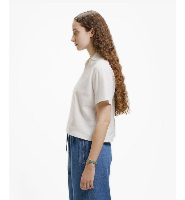 LACOSTE「鹿の子地サッカーシャツ / スキッパーネックポロ」|ポロシャツ|