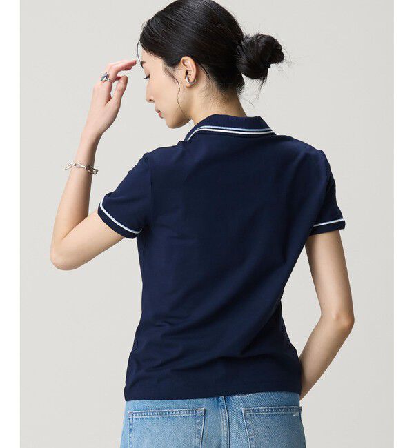LACOSTE「カラー＆カフスラインスリムフィットポロシャツ」|ポロシャツ|
