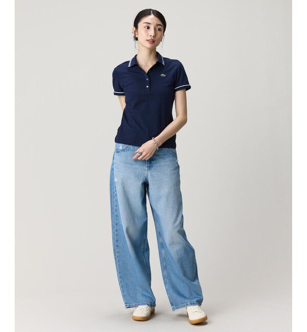 LACOSTE「カラー＆カフスラインスリムフィットポロシャツ」|ポロシャツ|