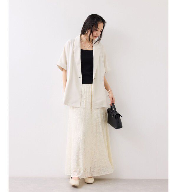 VIS「Light Airyシングルドルマンサマージャケット/UVケア・接触冷感・吸水速乾」|テーラードジャケット|