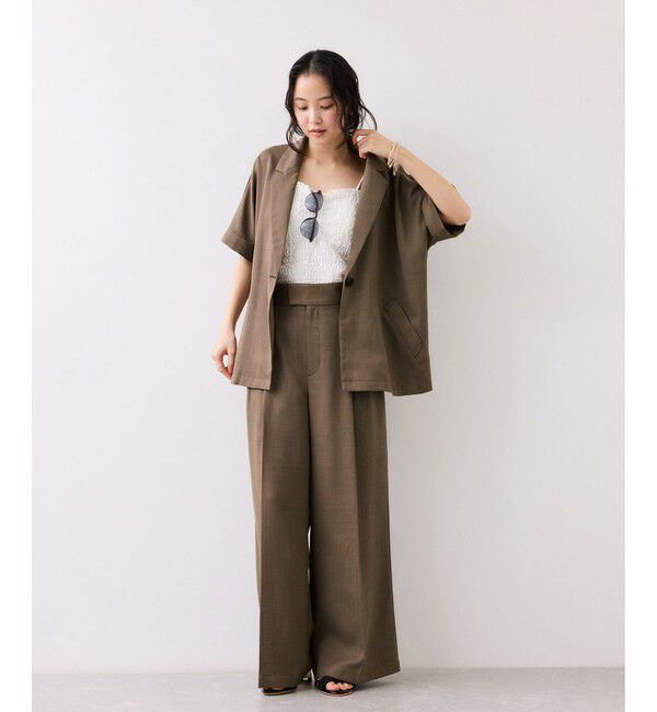 VIS「Light Airyシングルドルマンサマージャケット/UVケア・接触冷感・吸水速乾」|テーラードジャケット|