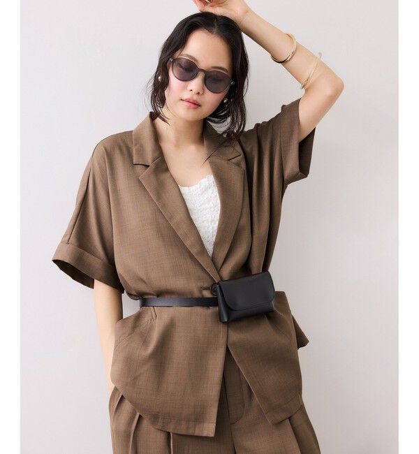 VIS「Light Airyシングルドルマンサマージャケット/UVケア・接触冷感・吸水速乾」|テーラードジャケット|