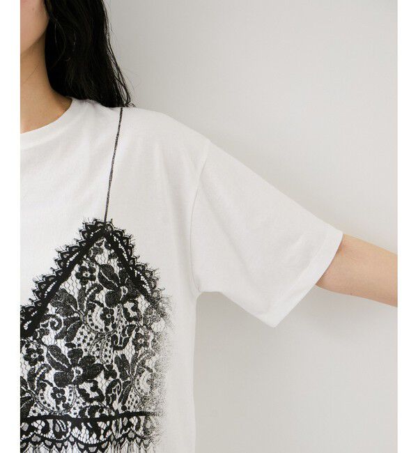 VIS「トロンプルイユプリントTシャツ」|Tシャツ・カットソー|