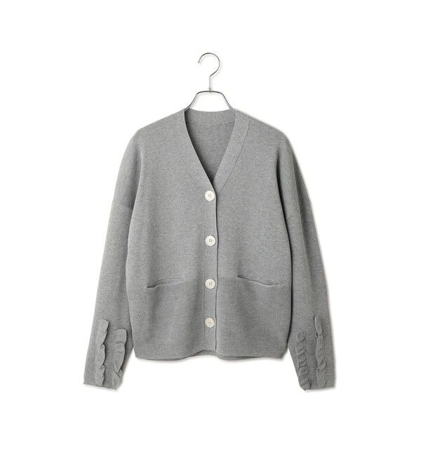 ADAM ET ROPE'「【WEB限定】フリルスリーブカーディガン」|カーディガン|