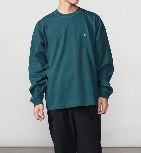 GYMPHLEX「Gymphlex | ヘビーウェイトジャージー 長袖ビッグTシャツ MEN」|Tシャツ・カットソー|BLUE系1