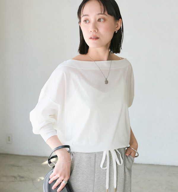  「【接触冷感/汗じみ防止】シアードルマンカットソー」|Tシャツ・カットソー|