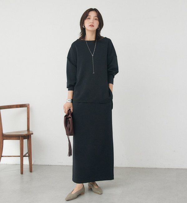  「【接触冷感/紫外線防止/防シワ】ダンボールボートネックプルオーバー」|Tシャツ・カットソー|