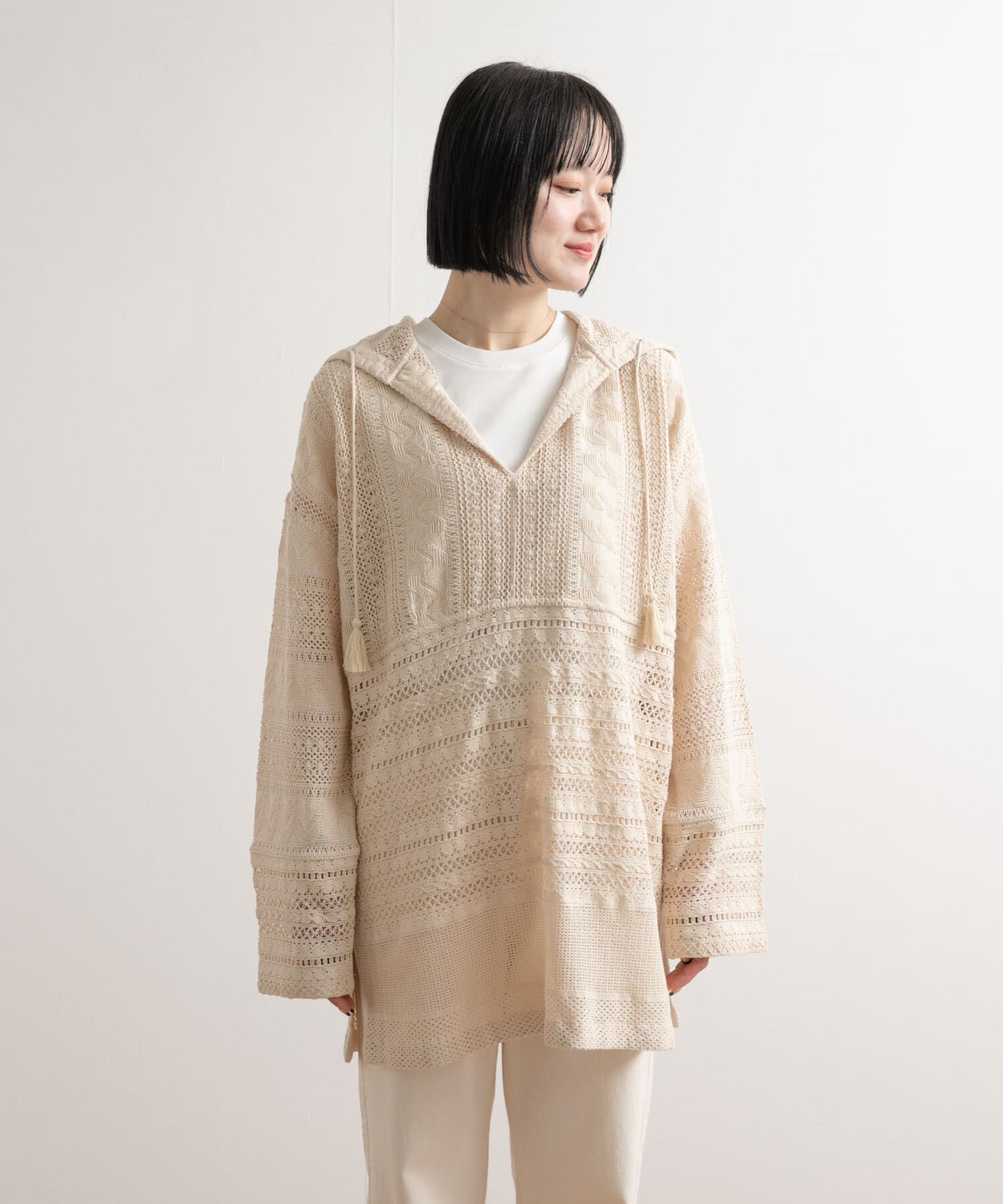 URBAN RESEARCH DOORS「コットンレースフーディープルオーバー」|その他|