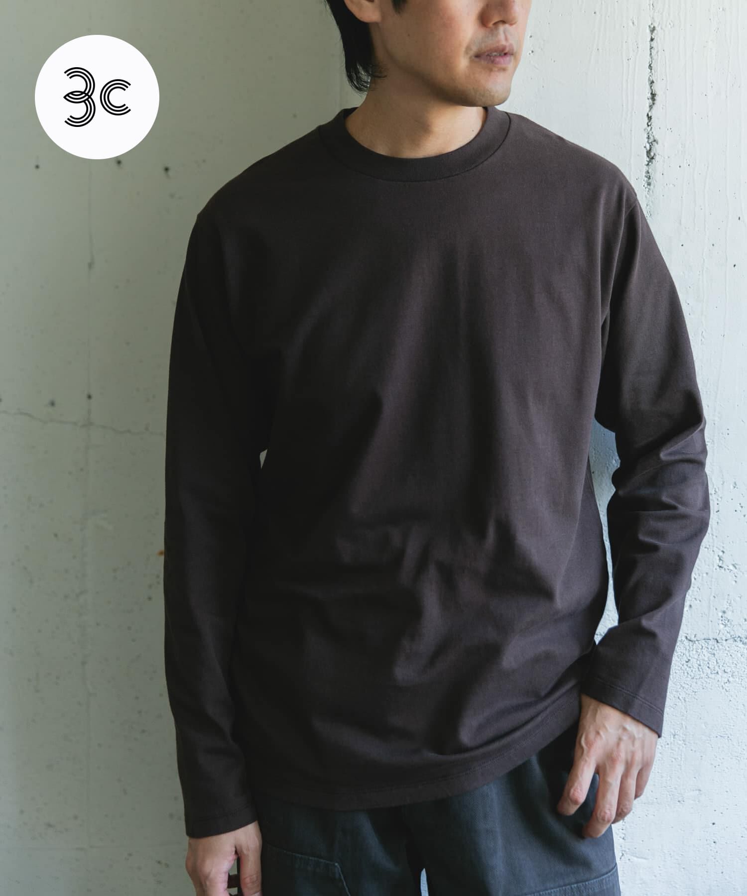 URBAN RESEARCH DOORS「Grow Organic クルーネックTシャツ」|Tシャツ・カットソー|ブラウン
