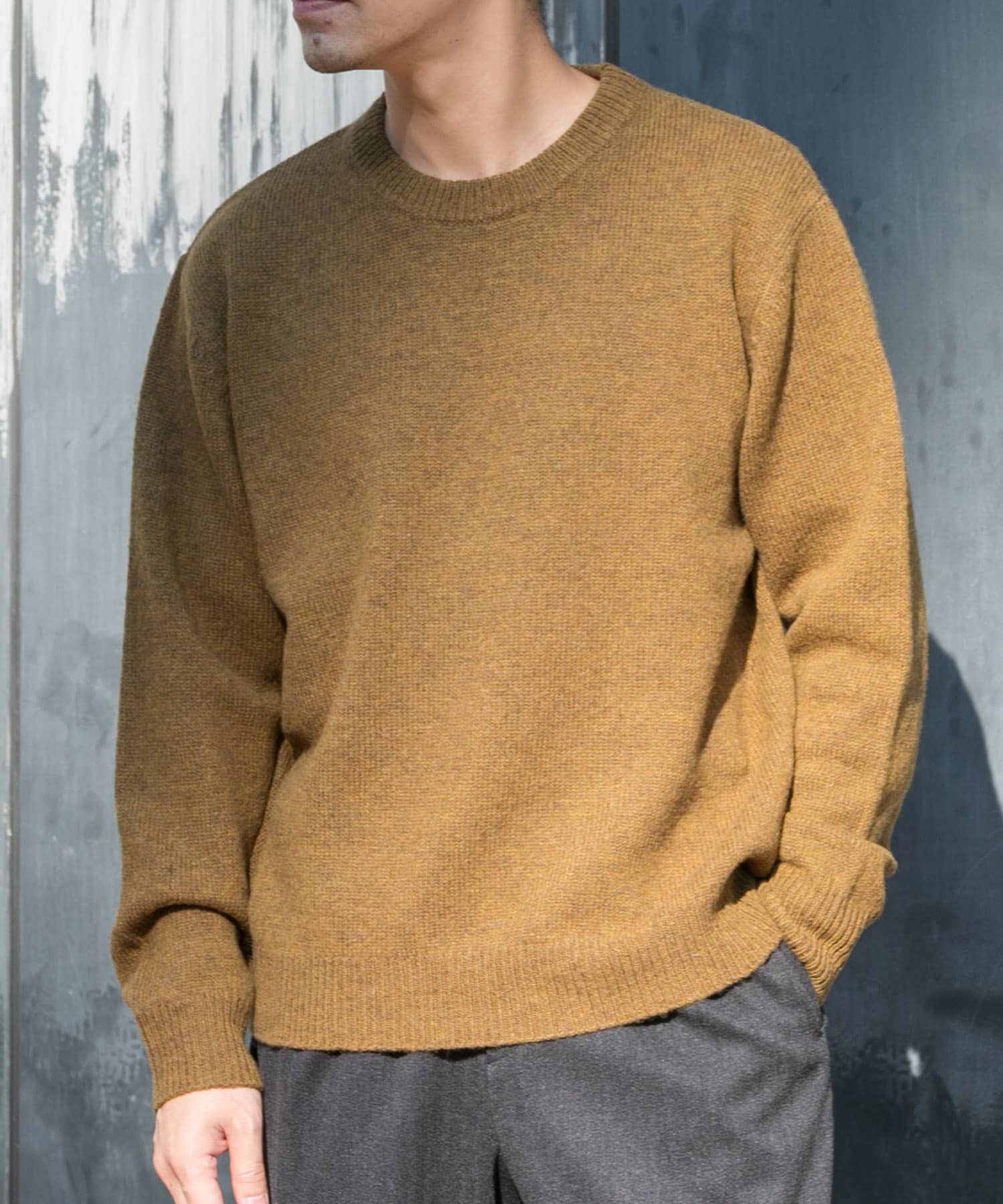 URBAN RESEARCH ROSSO「『XLサイズあり』シェットランドウールクルーネックニット」|ニット・セーター|