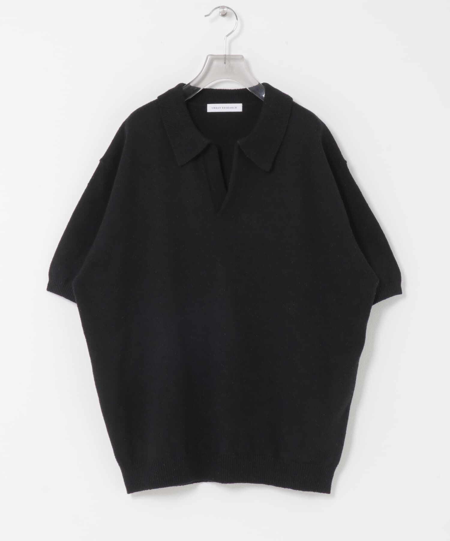 URBAN RESEARCH「SILK NOIL スキッパーポロニット」|ポロシャツ|