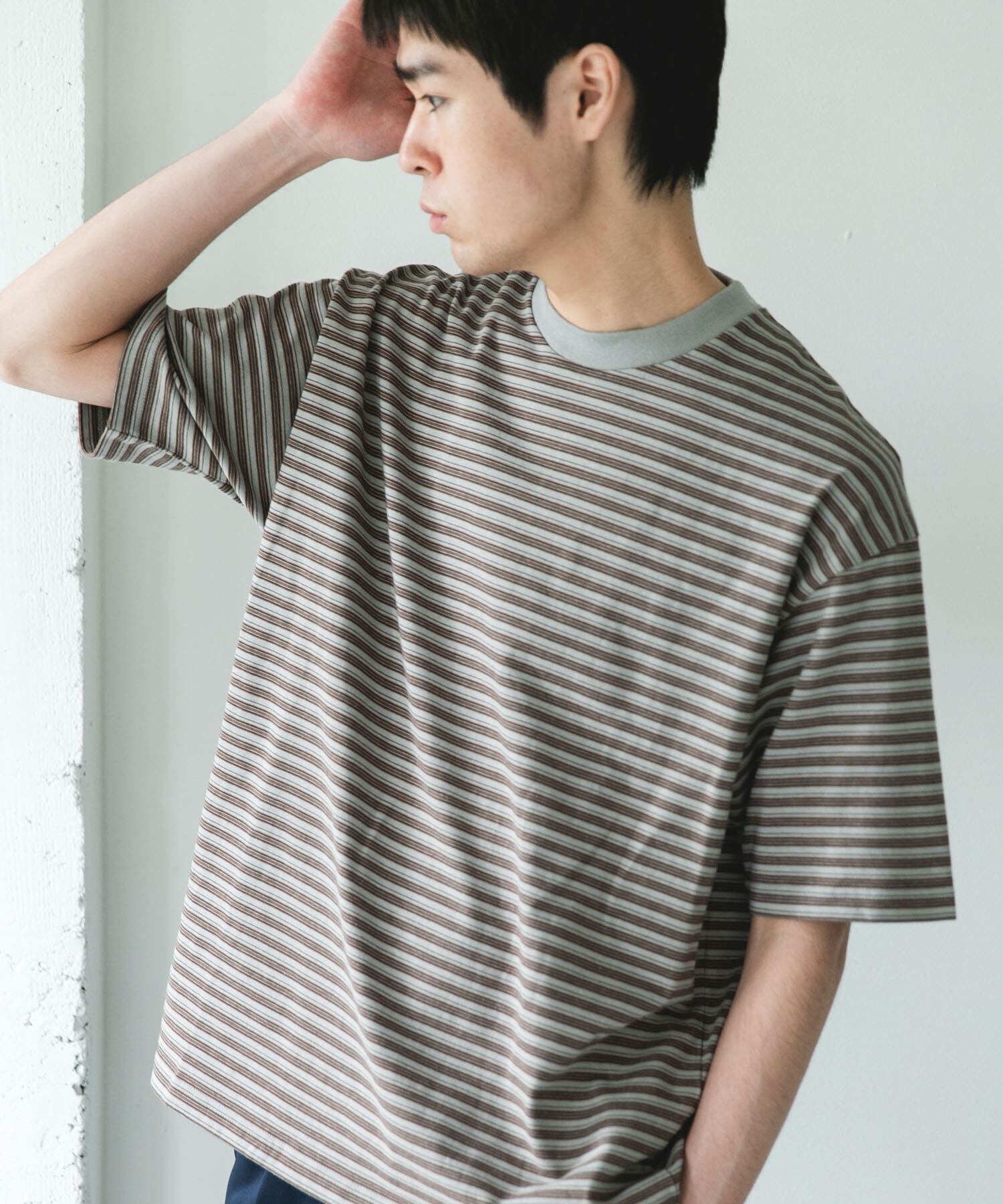 URBAN RESEARCH DOORS「OUTDOOREXCHANGE ボーダーTシャツ」|Tシャツ・カットソー|