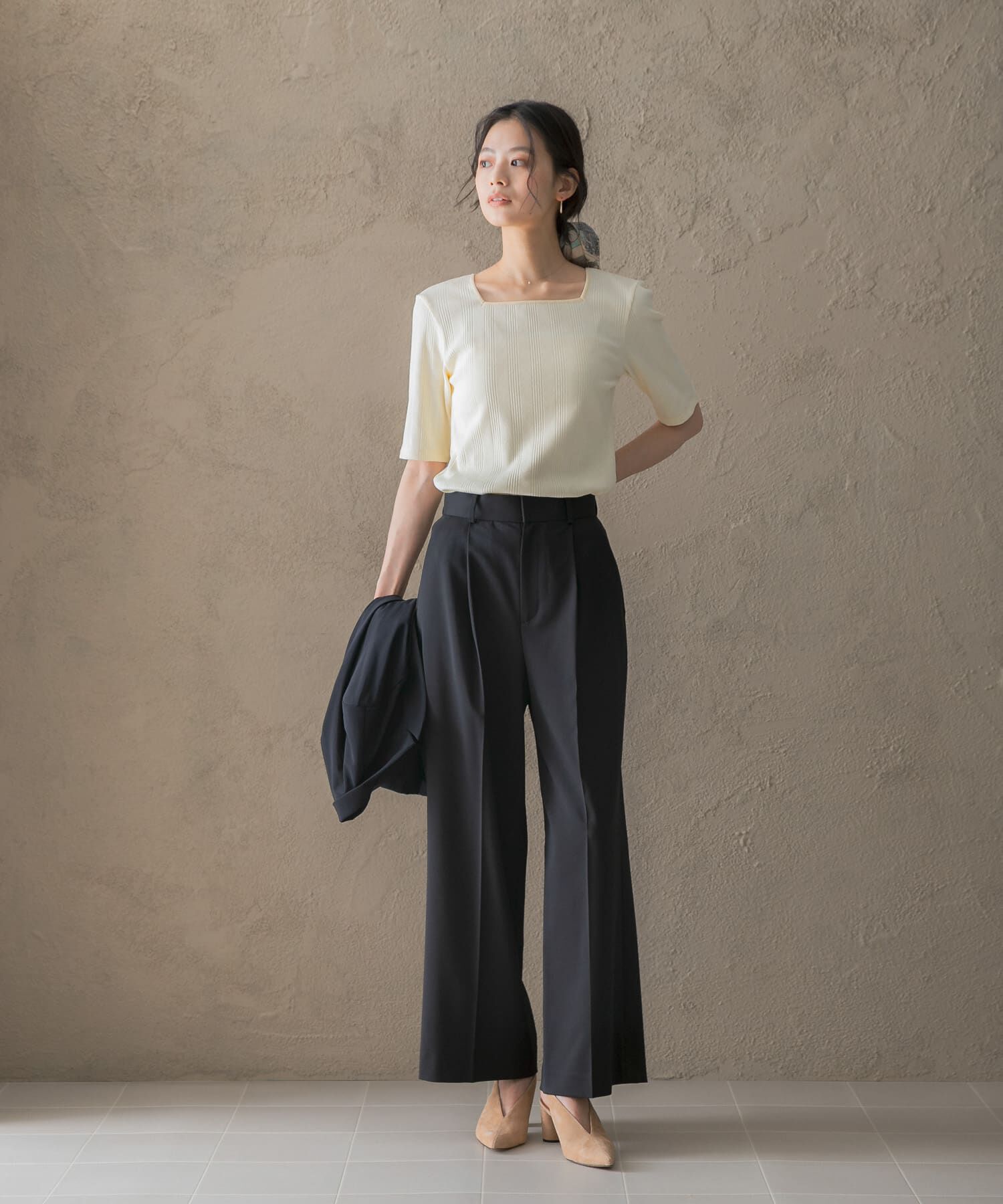 URBAN RESEARCH ROSSO「防シワハイウエストワイドスラックス」|その他|