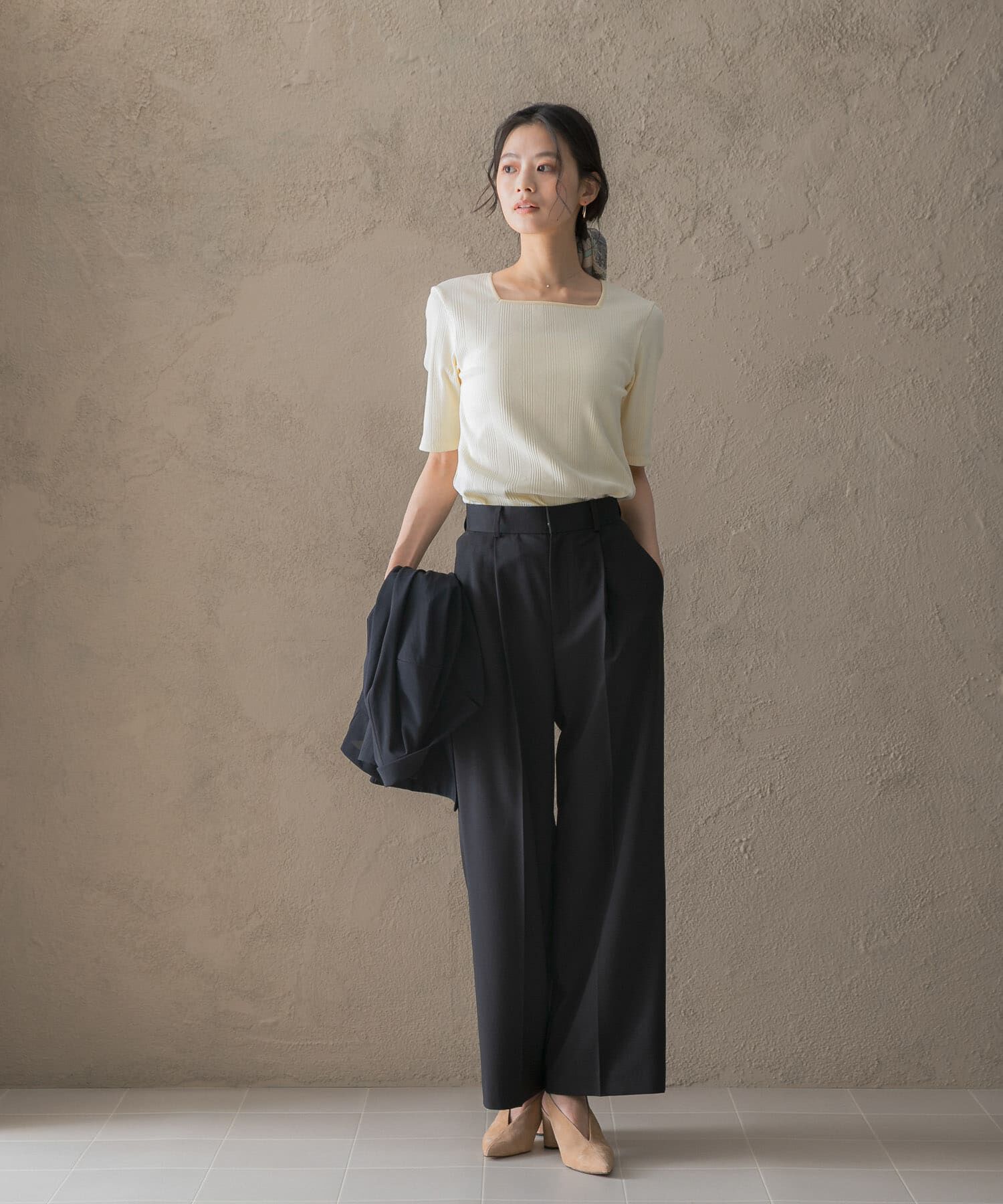 URBAN RESEARCH ROSSO「防シワハイウエストワイドスラックス」|その他|
