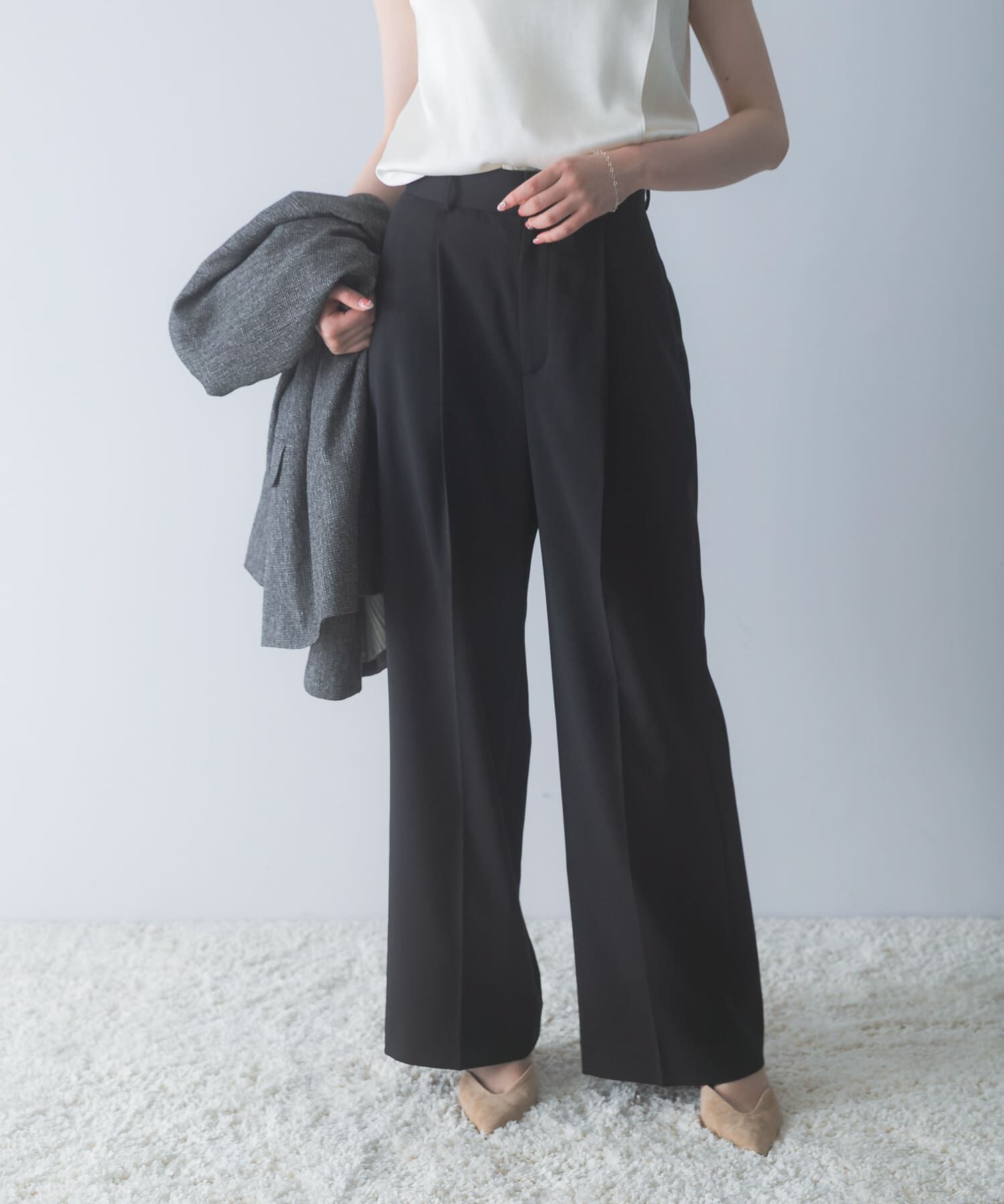 URBAN RESEARCH ROSSO「防シワハイウエストワイドスラックス」|その他|