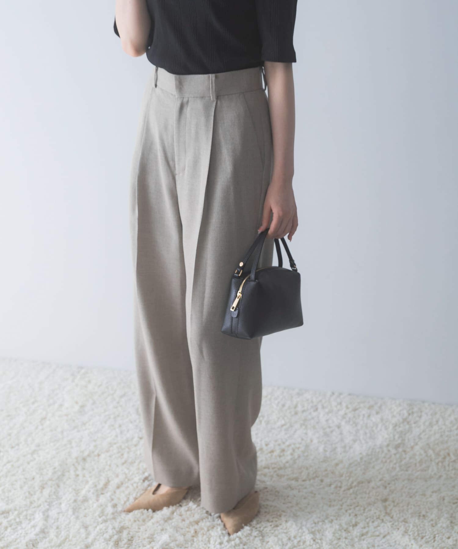 URBAN RESEARCH ROSSO「防シワハイウエストワイドスラックス」|その他|