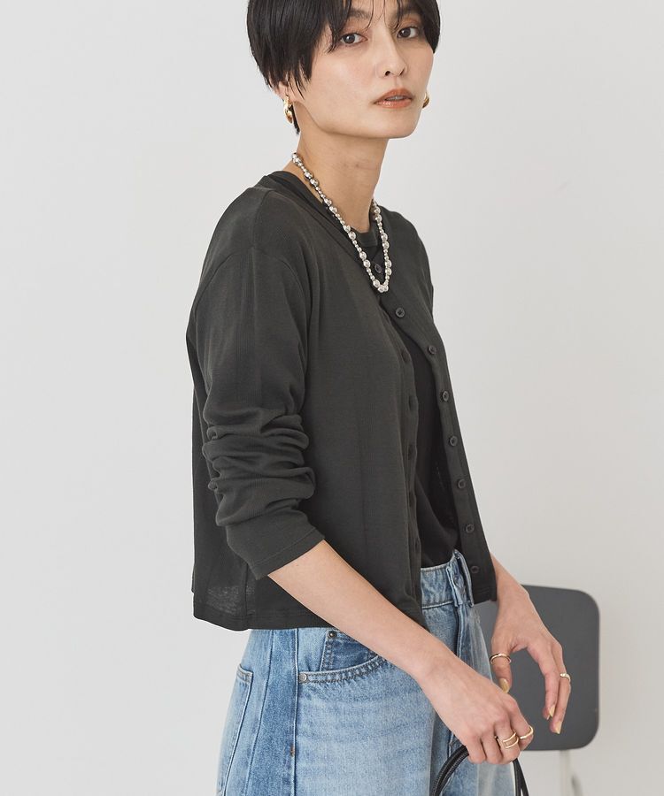AMERICAN HOLIC「【SET】半袖プルオーバー+針抜きカーディガン」|Tシャツ・カットソー|