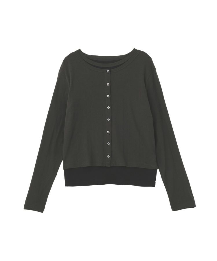 AMERICAN HOLIC「【SET】半袖プルオーバー+針抜きカーディガン」|Tシャツ・カットソー|