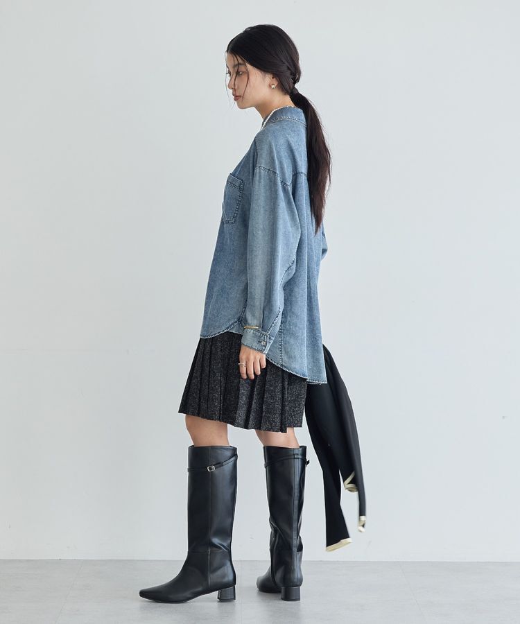 YECCA VECCA「バイオ加工ヴィンテージデニムシャツ」|シャツ・ブラウス|