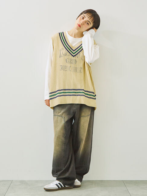 SM2「柄アソートフロッキープリントロングTシャツ」|Tシャツ・カットソー|