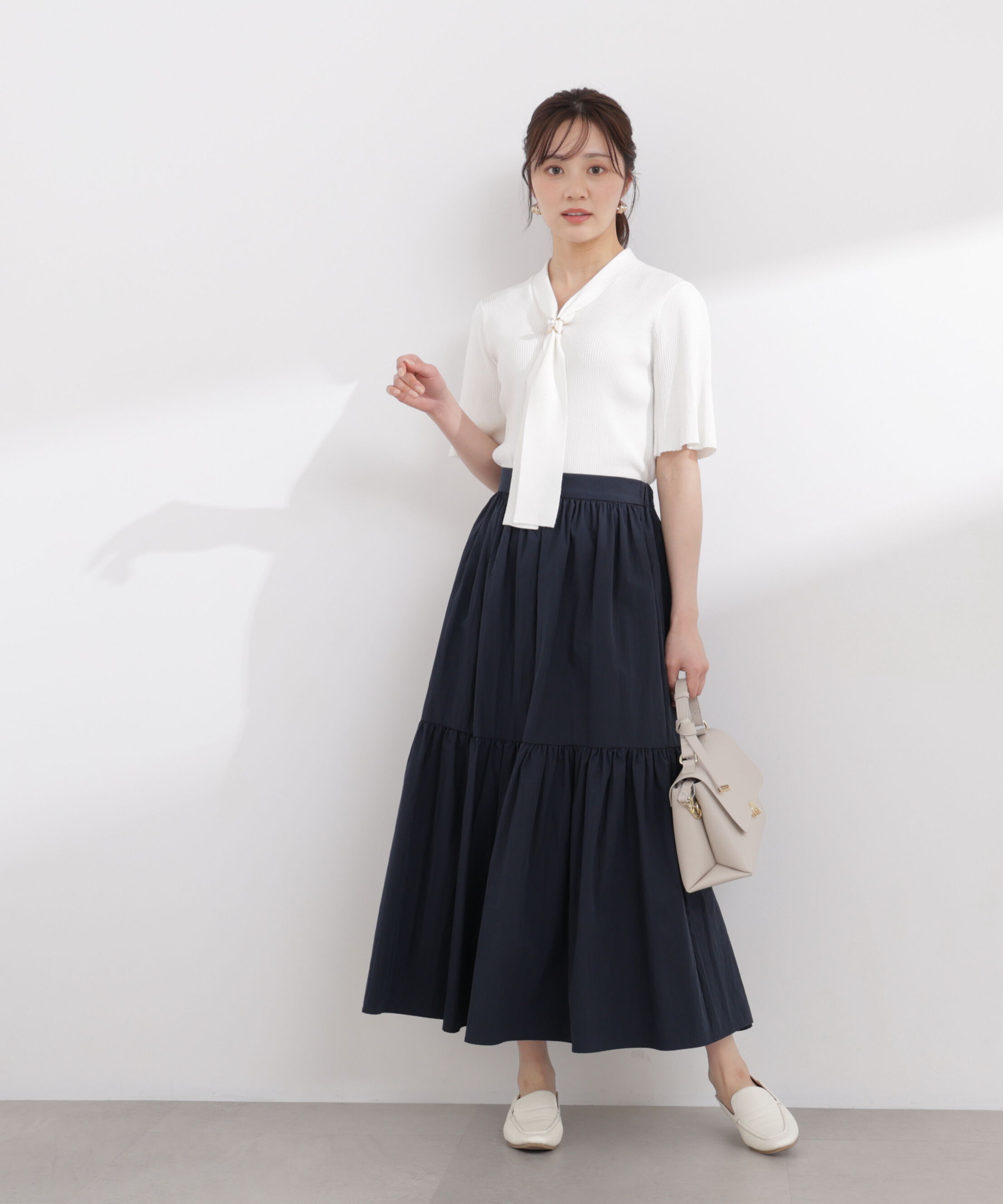 PROPORTION BODY DRESSING「タフタギャザースカート 26SS」|スカート|