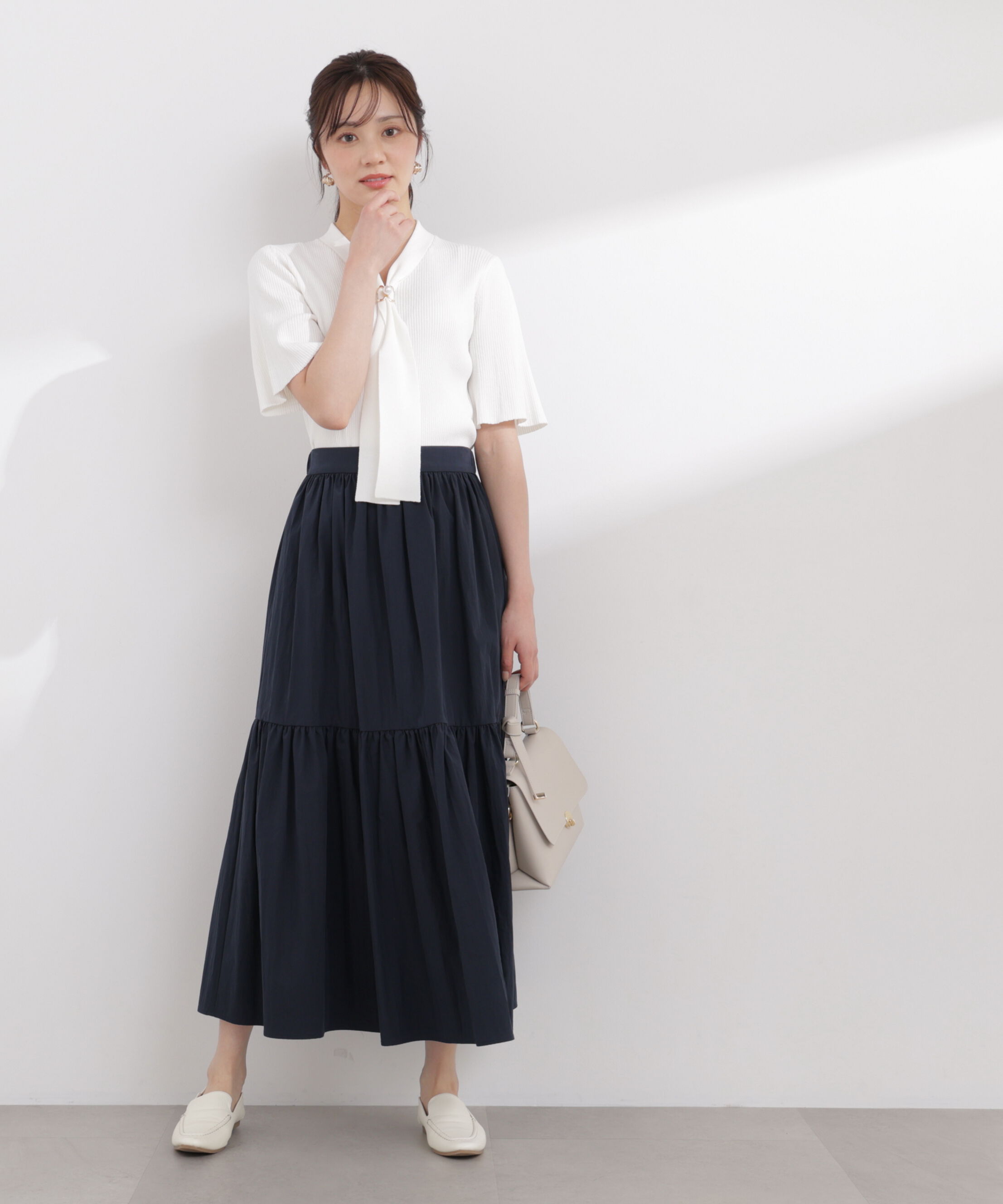 PROPORTION BODY DRESSING「タフタギャザースカート 26SS」|スカート|