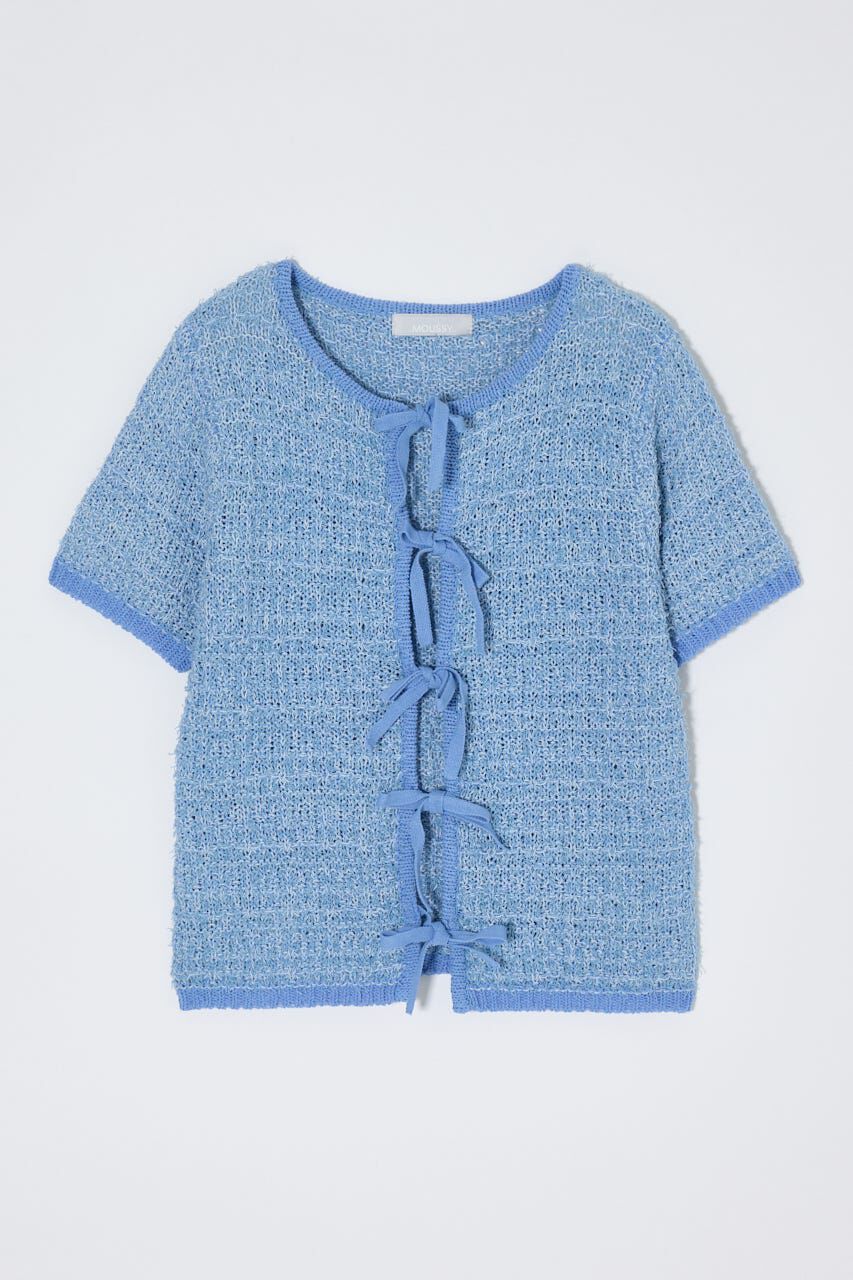 MOUSSY「FRONT RIBBON KNIT カーディガン」|ニット・セーター|