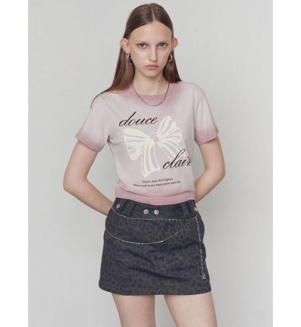 EMODA「リボンプリントTシャツ」|Tシャツ・カットソー|