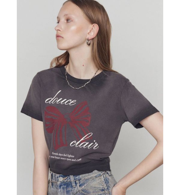 EMODA「リボンプリントTシャツ」|Tシャツ・カットソー|