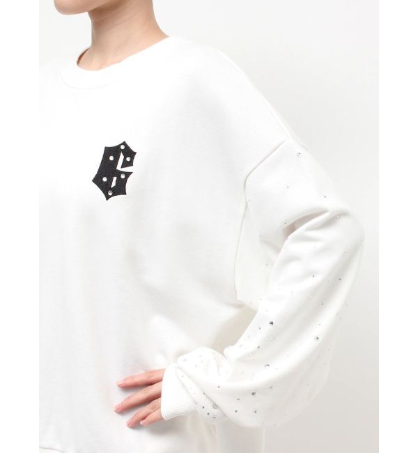 GYDA「Valdy studded bijouスウェットトップス」|スウェット・ジャージ|