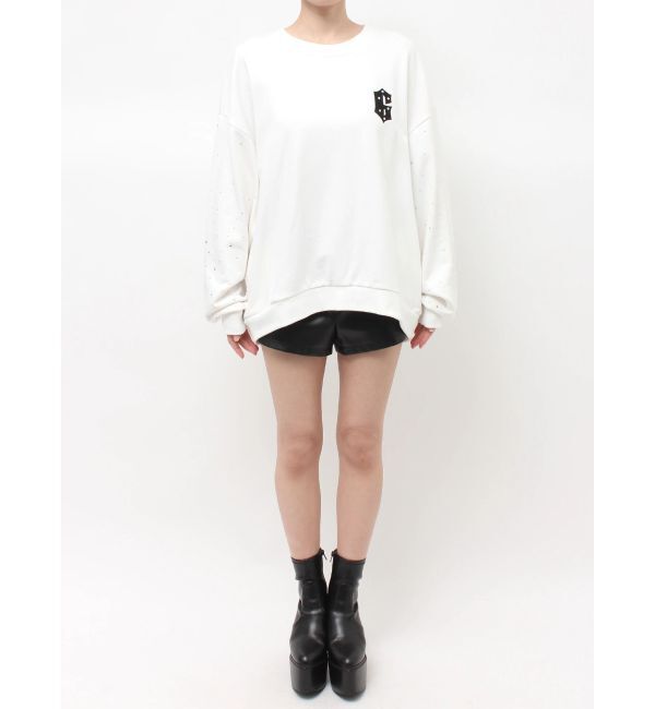 GYDA「Valdy studded bijouスウェットトップス」|スウェット・ジャージ|
