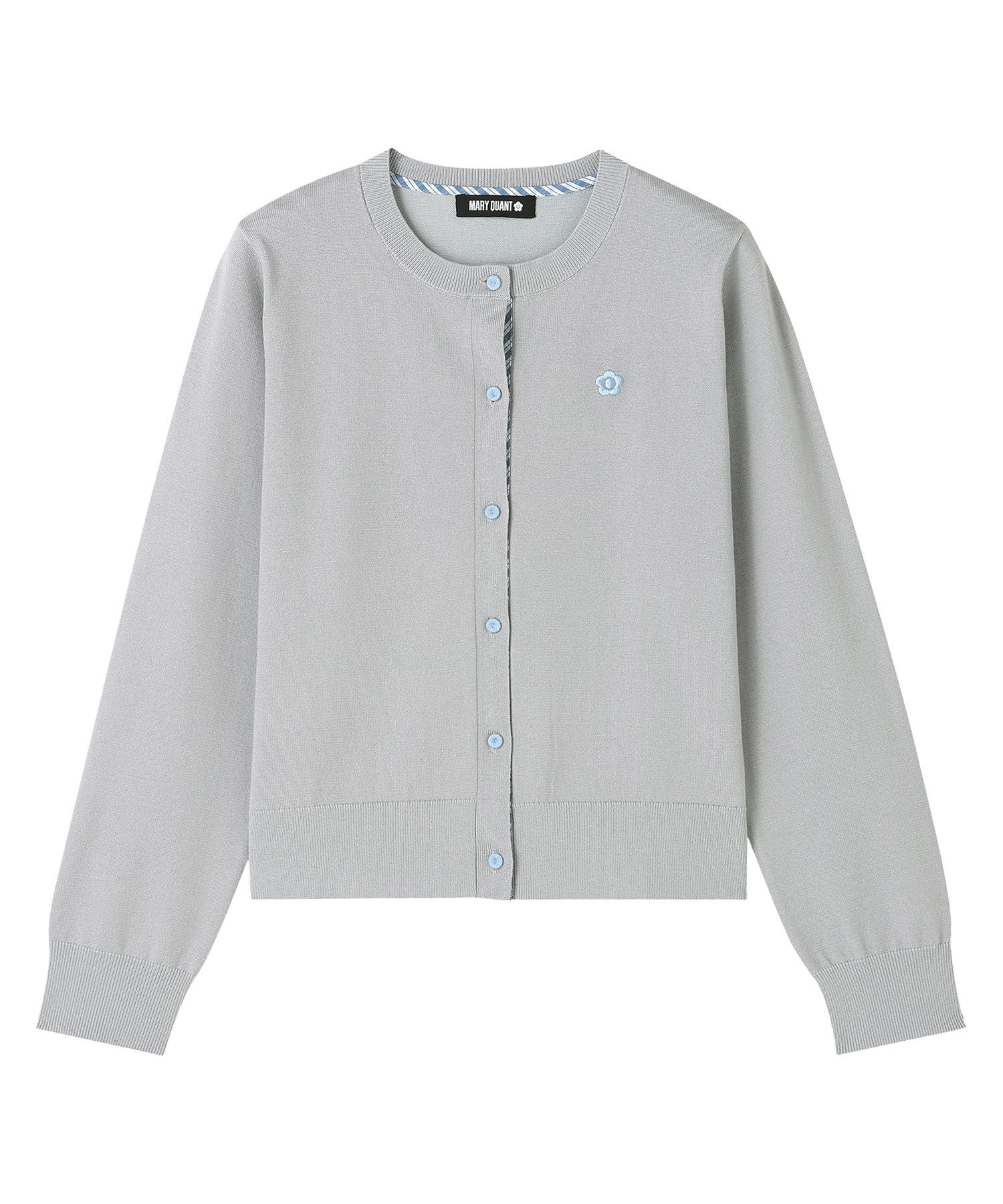 MARY QUANT「バイカラーチェック カーディガン」|カーディガン|
