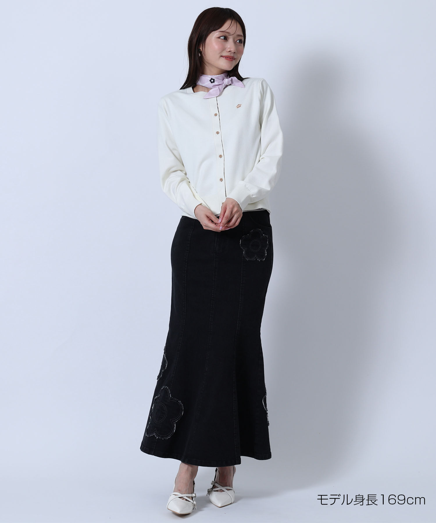 MARY QUANT「バイカラーチェック カーディガン」|カーディガン|
