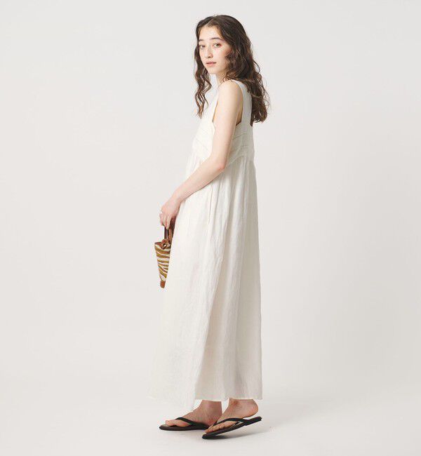 UNITED ARROWS「エンブロイダリー ノースリーブ ワンピース」|ワンピース|