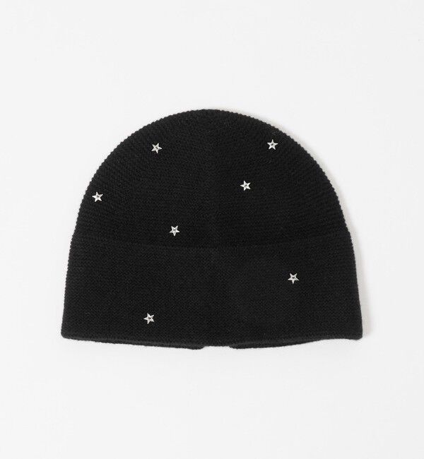 UNITED ARROWS「スタービジュー ビーニー」|ニット帽|BLACK