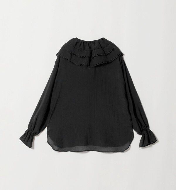 UNITED ARROWS「【別注】＜dahl&rsquo;ia＞フリル ドレープ ブラウス」|シャツ・ブラウス|