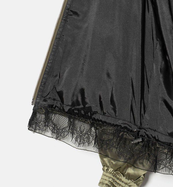 UNITED ARROWS「＜MARILYN MOON＞サテン レース リバーシブル ブルゾン」|ブルゾン・スタジャン|