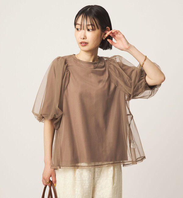 UNITED ARROWS green label relaxing「チュール 2WAY プルオーバー」|Tシャツ・カットソー|