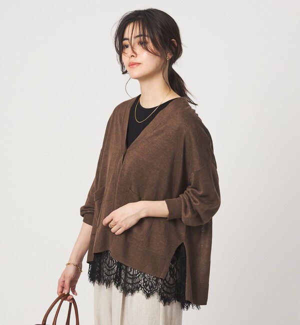 UNITED ARROWS green label relaxing「スソ レース プルオーバー カットソー」|Tシャツ・カットソー|