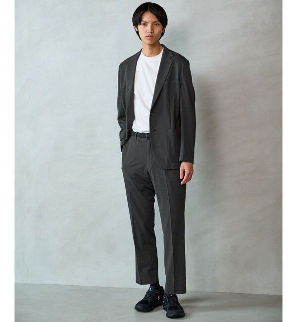 UNITED ARROWS green label relaxing「A+ ラッカンジャージ 2B スタンダード セットアップジャケット -ウォッシャブル・ストレッチ・吸水速乾-」|テーラードジャケット|