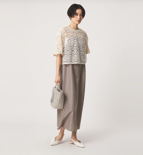 UNITED ARROWS green label relaxing「レースブラウス&times;キャミソールワンピース セット」|ワンピース|