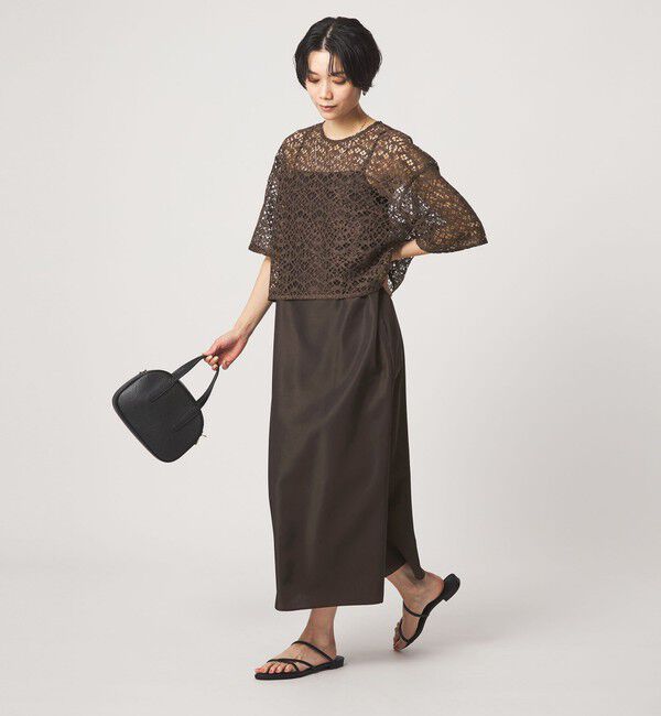 UNITED ARROWS green label relaxing「レースブラウス&times;キャミソールワンピース セット」|ワンピース|