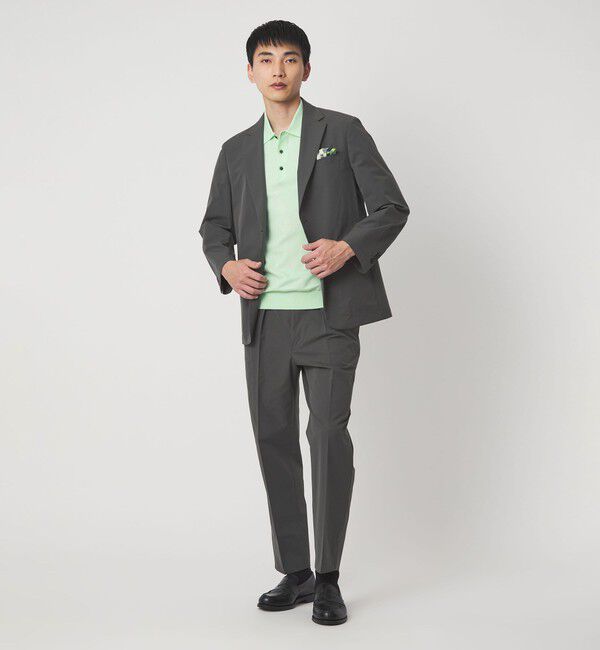 UNITED ARROWS green label relaxing「A+ プレーン 18G 半袖ニット ポロシャツ -ウォッシャブル-」|ポロシャツ|