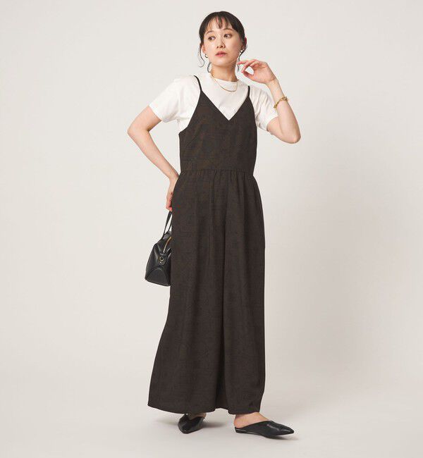 UNITED ARROWS green label relaxing「スカーフプリント キャミソール オールインワン」|オールインワン|