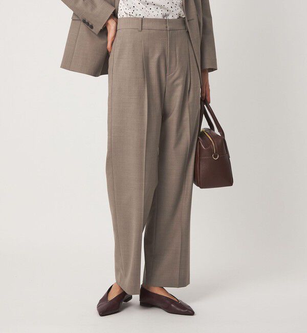 UNITED ARROWS green label relaxing「［size SHORT/TALLあり］カチリラ ストレート パンツ ウォッシャブル ストレッチ」|スラックス|