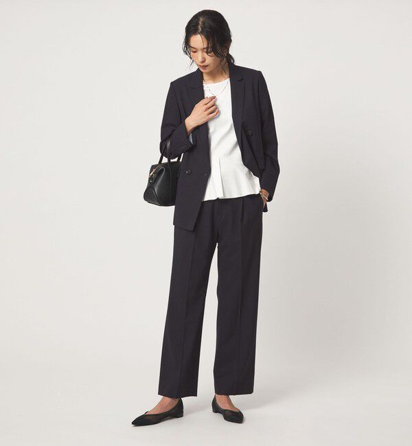 UNITED ARROWS green label relaxing「［size SHORT/TALLあり］カチリラ ストレート パンツ ウォッシャブル ストレッチ」|スラックス|